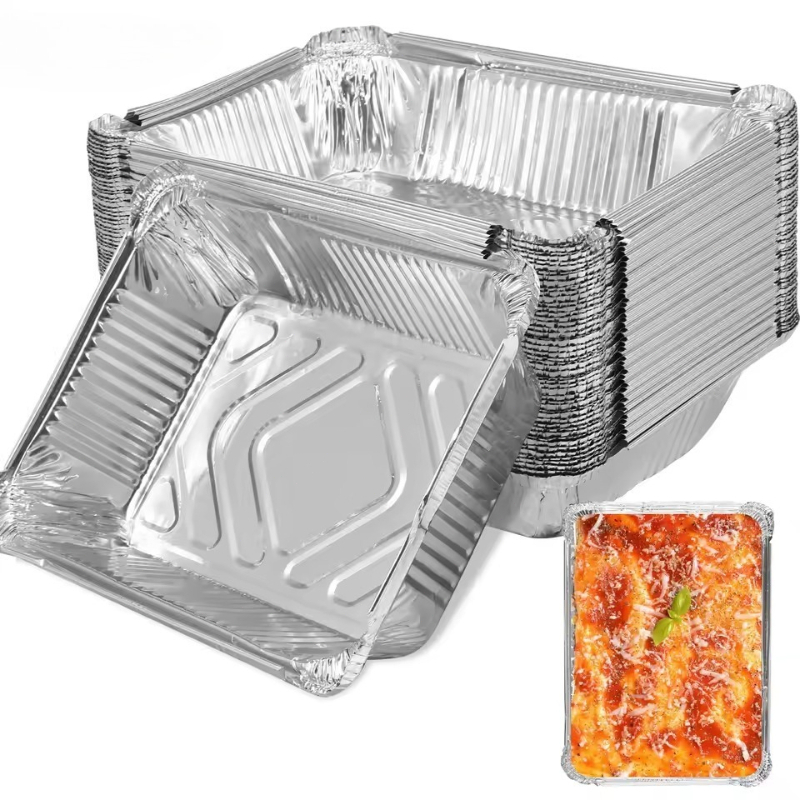 Kitchen Baking Trays - ถาดฟอยล์อะลูมิเนียม 20/40 ชิ้น ถาดอบแบบไม่ติดกระทะ เกรดสำหรับอาหาร ชามบาร์บีคิว