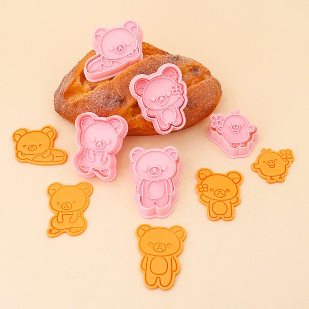 Kitchen Baking Supplies - เครื่องตัดคุกกี้ แม่พิมพ์ขนมรูปหมีการ์ตูน อุปกรณ์ทำขนม อุปกรณ์อบขนม