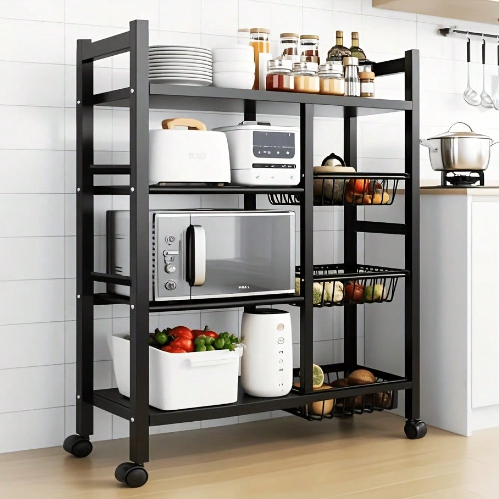 ชั้นวางของในครัวแบบเคลื่อนย้าย - Kitchen Baking Pantry บทวิจารณ์และราคา