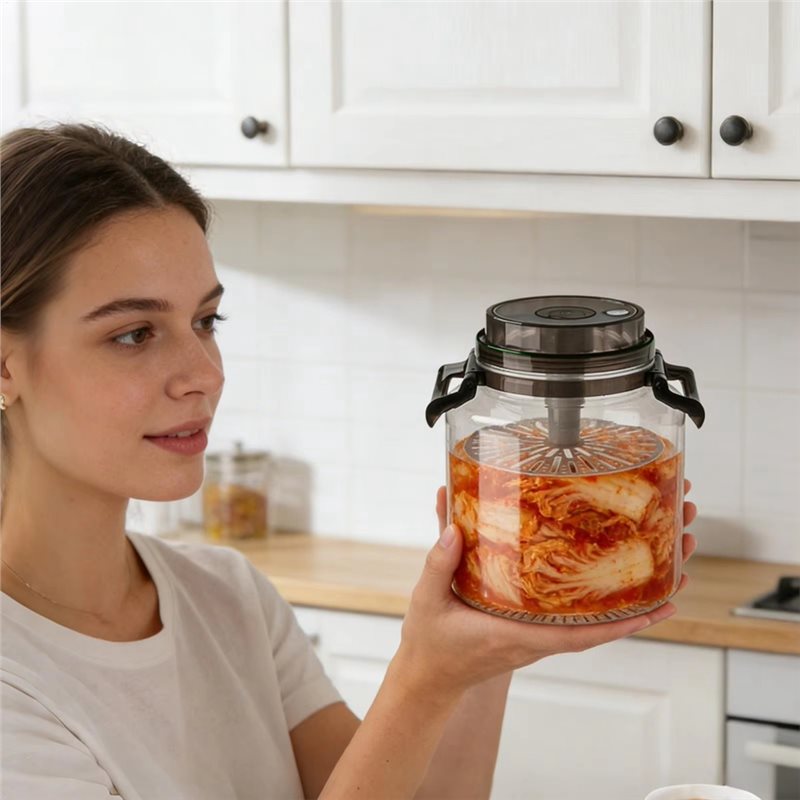 ภาชนะหมักแบบมีฝาปิดสนิททรงกลมพ - Kitchen Baking Pantry บทวิจารณ์และราคา