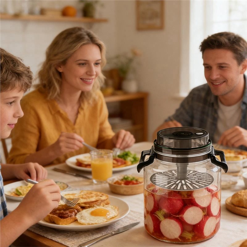 ภาชนะหมักแบบมีฝาปิดสนิททรงกลมพ - Kitchen Baking Pantry บทวิจารณ์และราคา