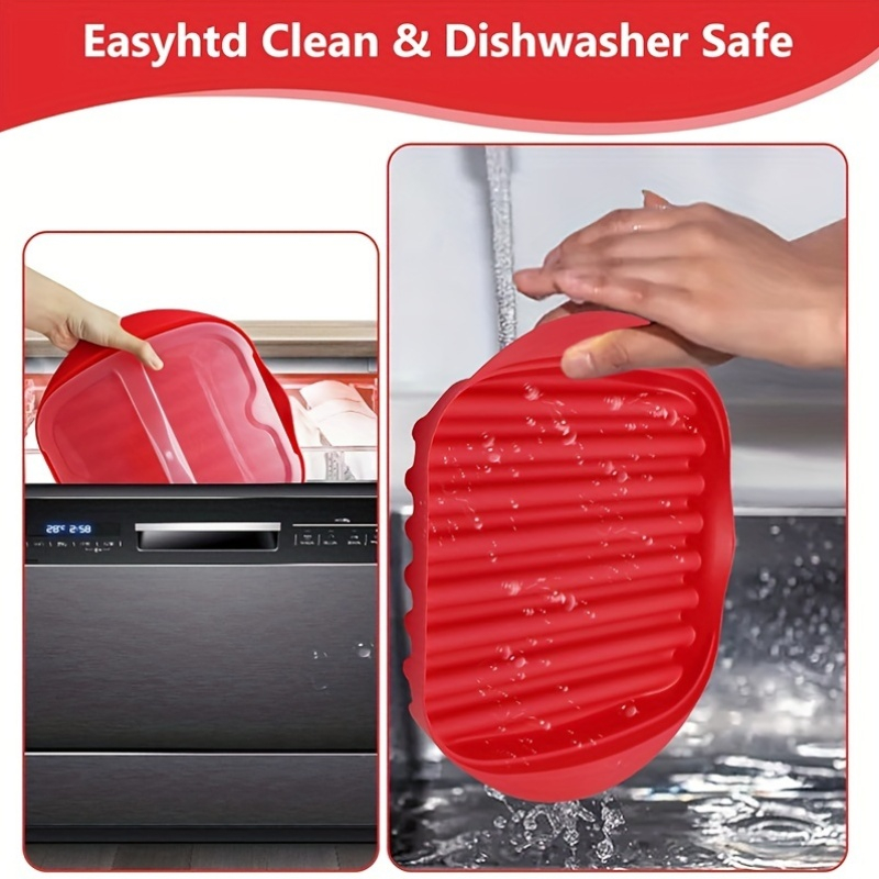 ถาดทำเบคอนในไมโครเวฟพร้อมฝาปิด - Kitchen Baking Mess บทวิจารณ์และราคา