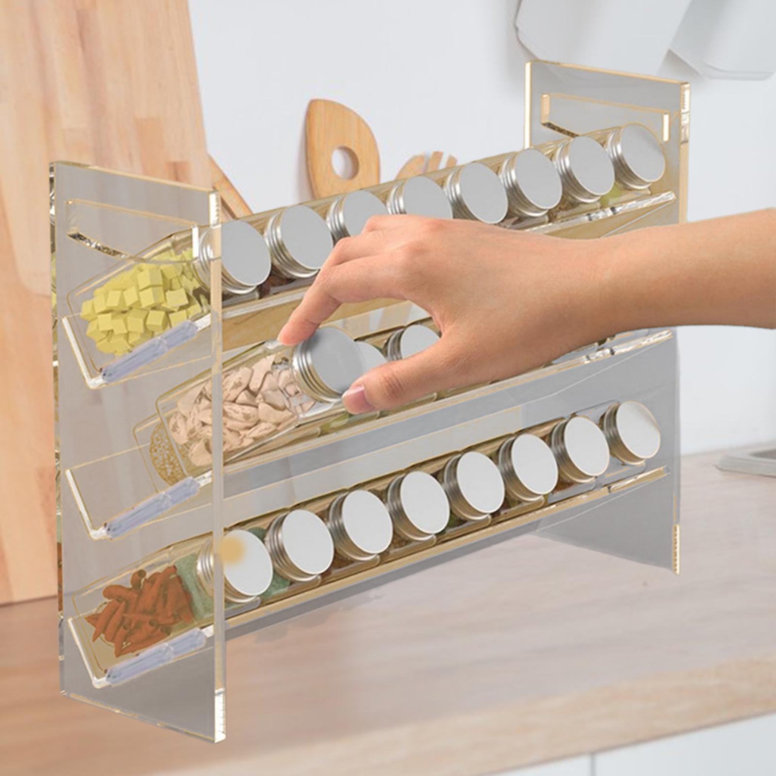 ชั้นวางเครื่องเทศอะคริลิคน้ําห - Kitchen Baking Pantry บทวิจารณ์และราคา