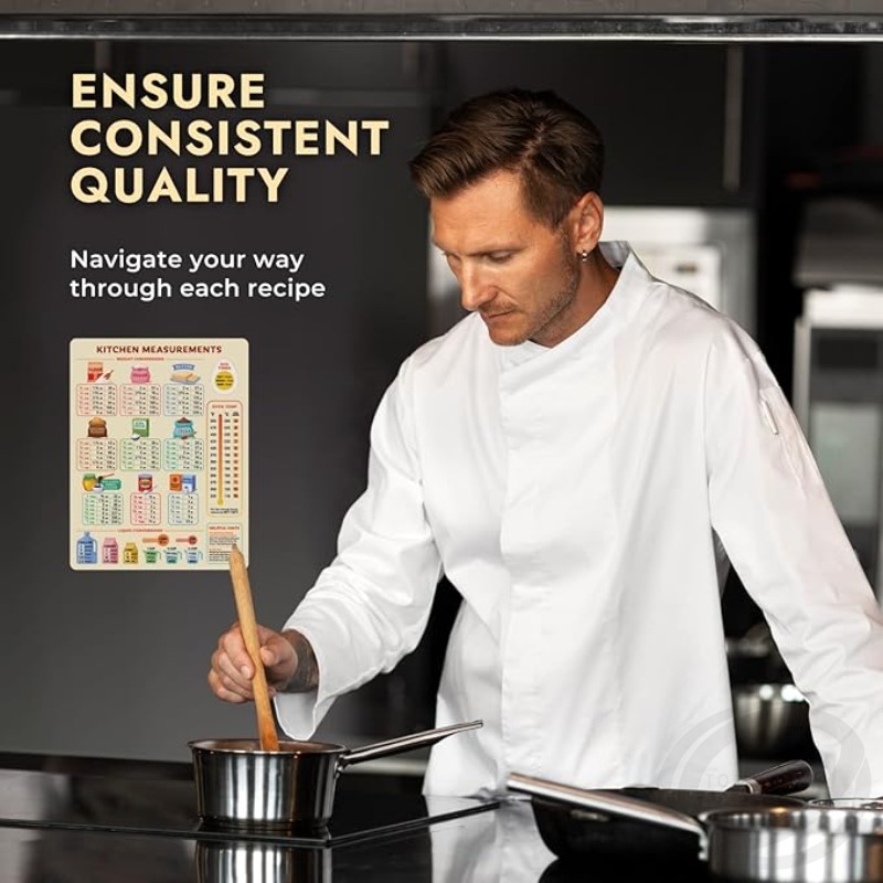 แผนภูมิการแปลงครัว แผนภูมิการท - Kitchen Baking Conversion Chart บทวิจารณ์และราคา