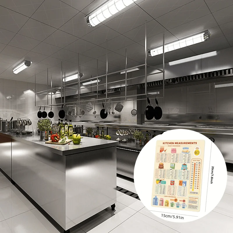 แผนภูมิการแปลงห้องครัว 1 ชิ้น, - Kitchen Baking Conversion Chart บทวิจารณ์และราคา