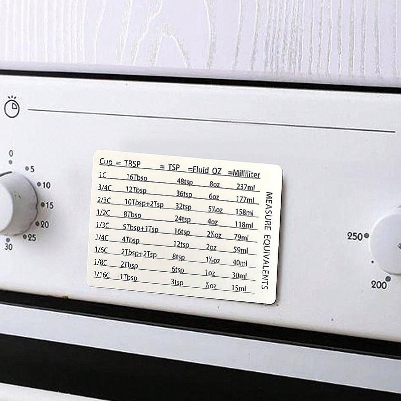 ชุดแม่เหล็กติดตู้เย็นสำหรับทำอ - Kitchen Baking Conversion Chart บทวิจารณ์และราคา