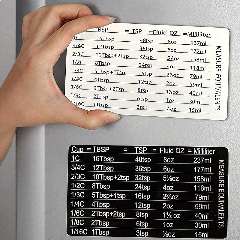 ชุดแม่เหล็กติดตู้เย็นสำหรับทำอ - Kitchen Baking Conversion Chart บทวิจารณ์และราคา