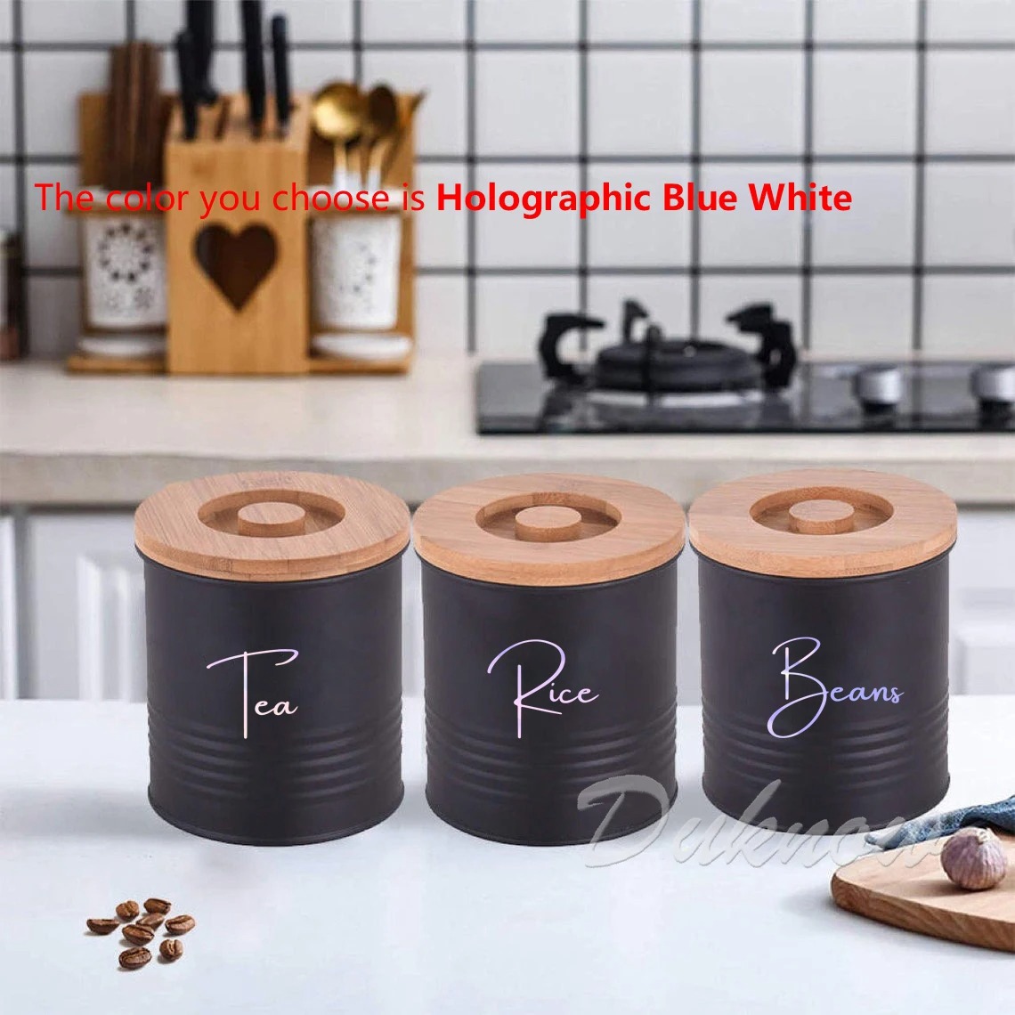 สติกเกอร์ติดขวดโหลสำหรับจัดระเ - Kitchen Baking Organization บทวิจารณ์และราคา