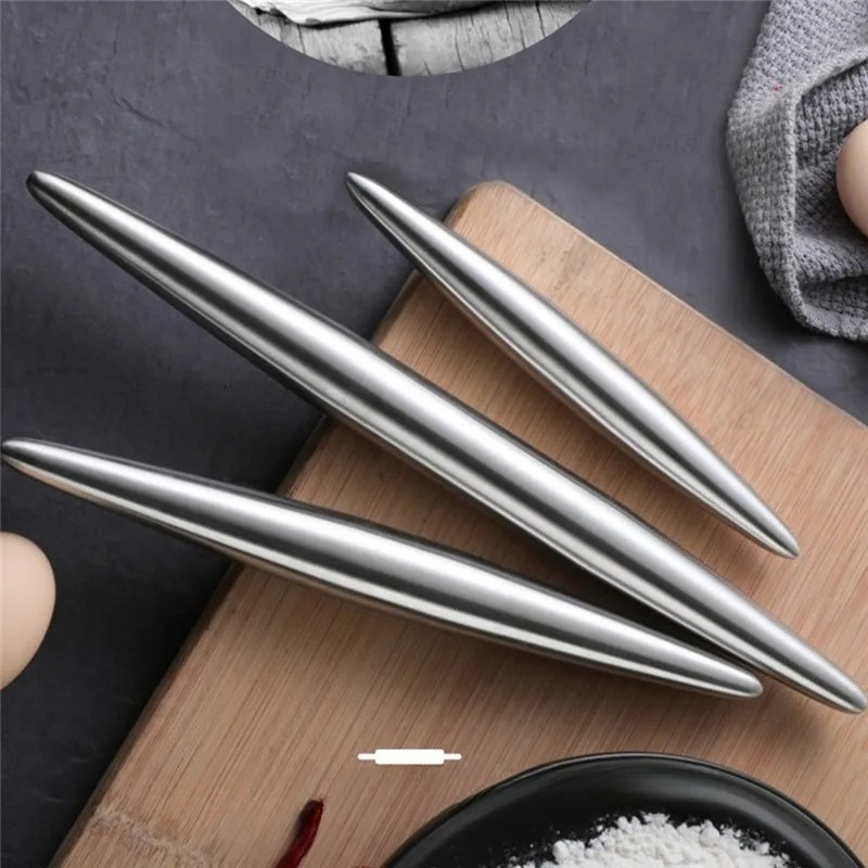 ไม้รีดแป้งสแตนเลส 1 ชิ้น อุปกร - Kitchen Roller Baking บทวิจารณ์และราคา