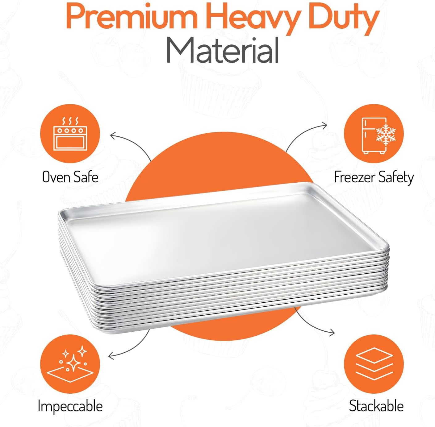 ชุดถาดอบขนมอลูมิเนียมขนาดใหญ่ส - Kitchen Baking Trays บทวิจารณ์และราคา
