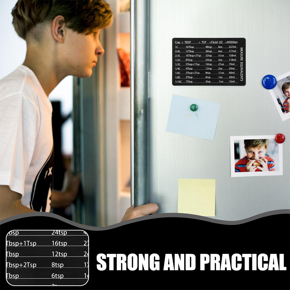 4pcs ถ้วยตวงช้อนอุปกรณ์เสริมสี - Kitchen Baking Conversion Chart บทวิจารณ์และราคา