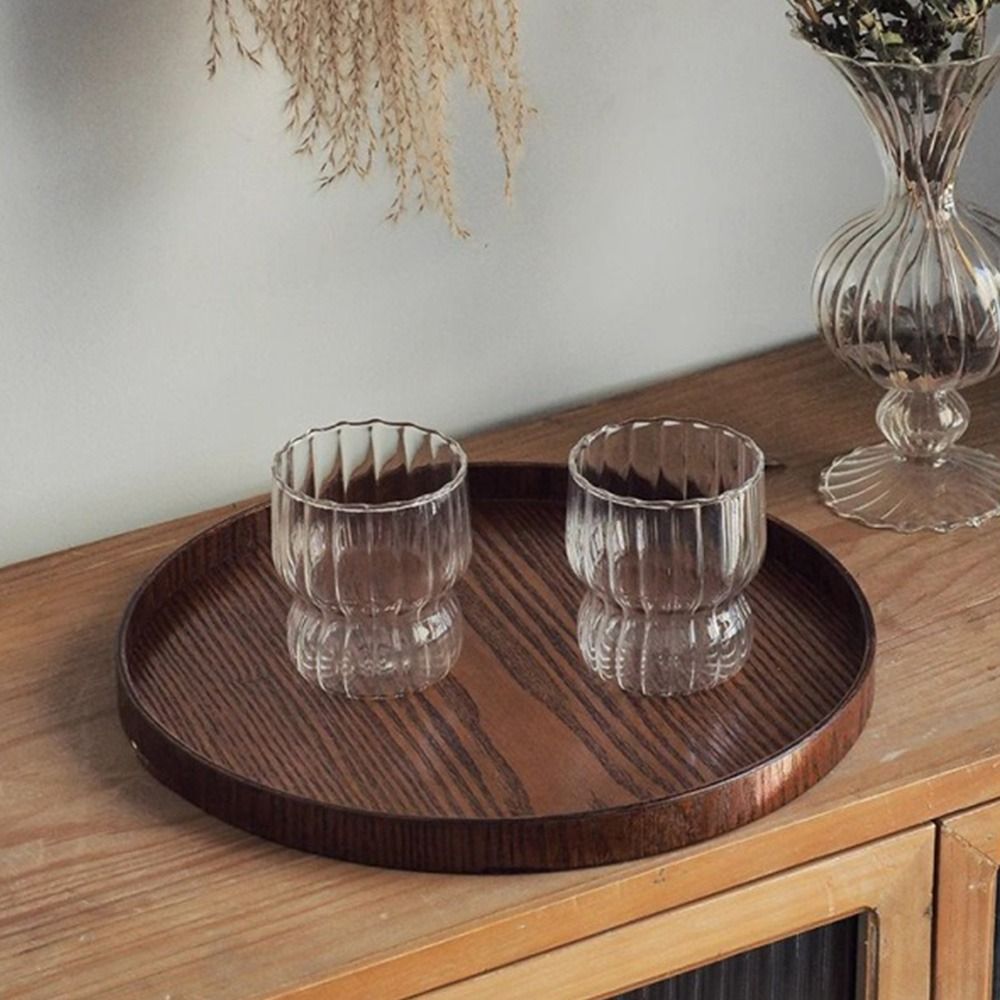 ถาดเสิร์ฟไม้ทรงกลมแบบวินเทจ ขน - Kitchen Baking Trays บทวิจารณ์และราคา