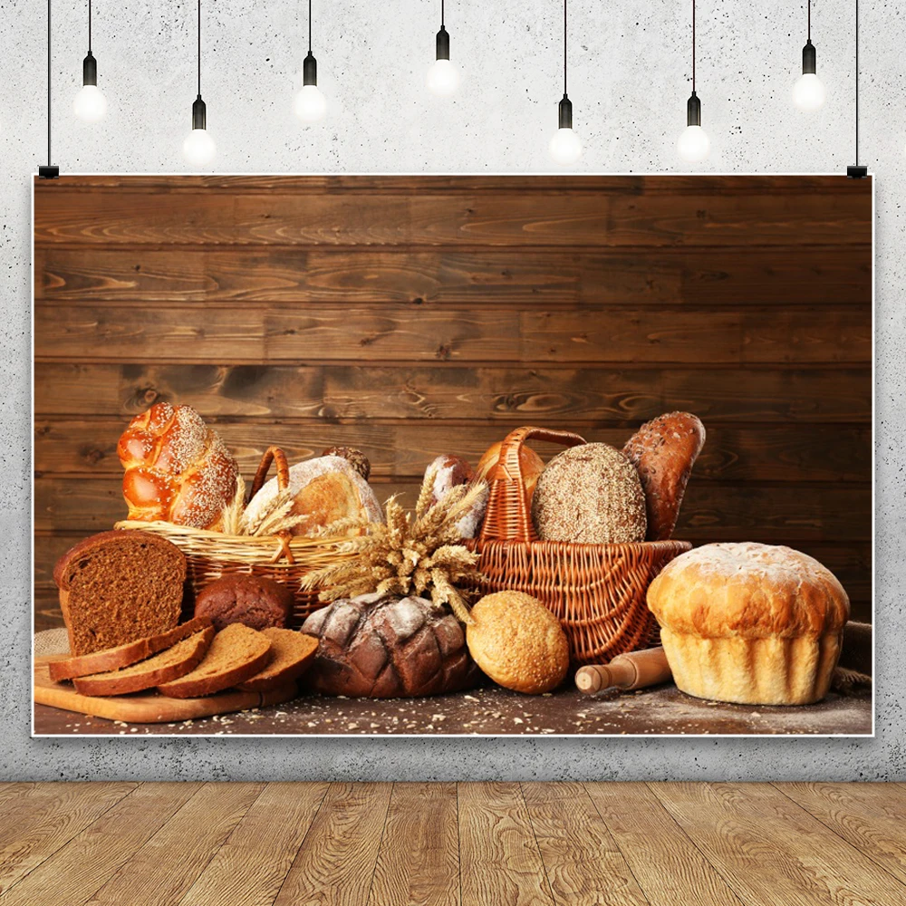 ฉากหลังไม้สำหรับถ่ายภาพ ถ่ายทำ - Kitchen Baking Background บทวิจารณ์และราคา