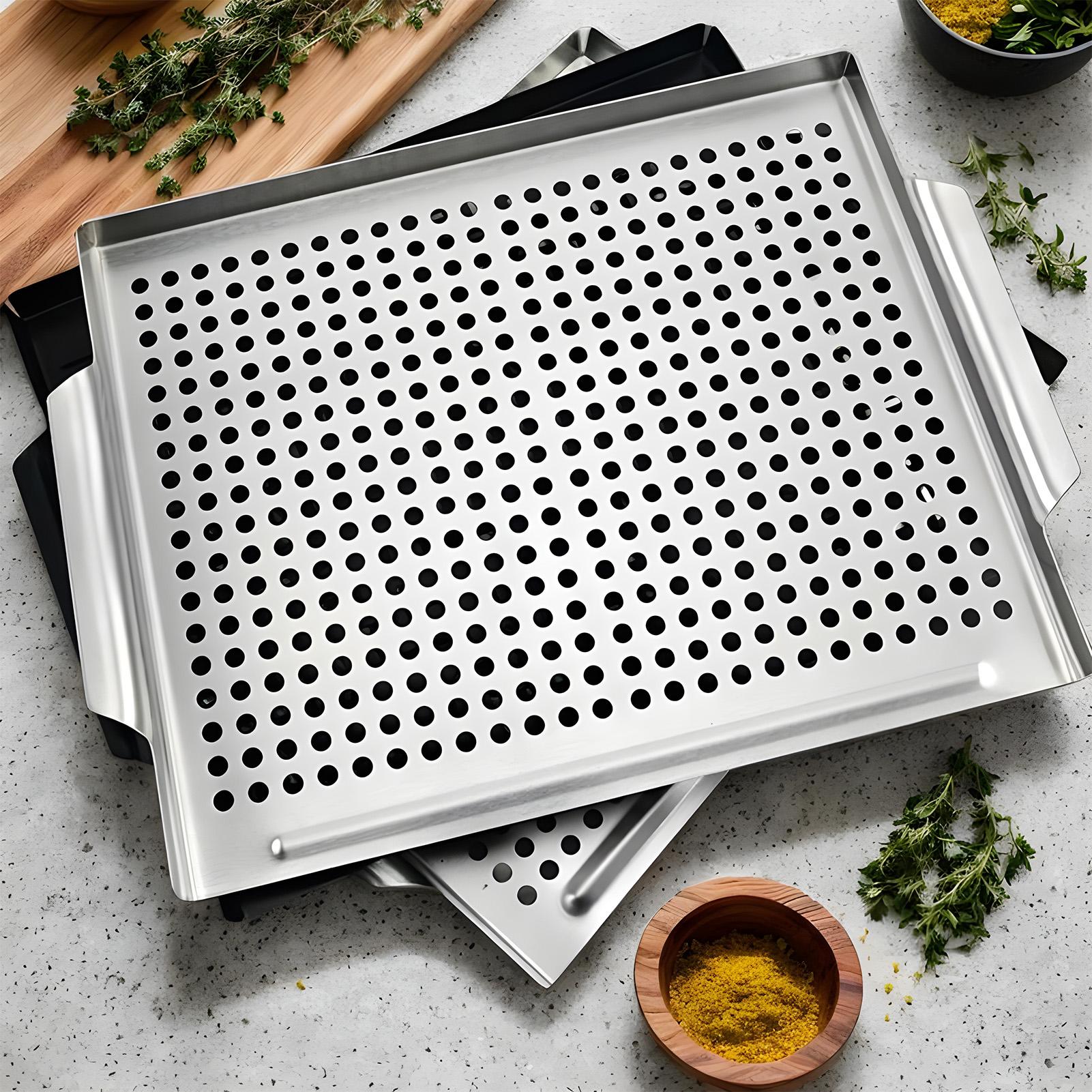 กระทะย่างสแตนเลส Nonstick ย่าง - Kitchen Baking Trays บทวิจารณ์และราคา