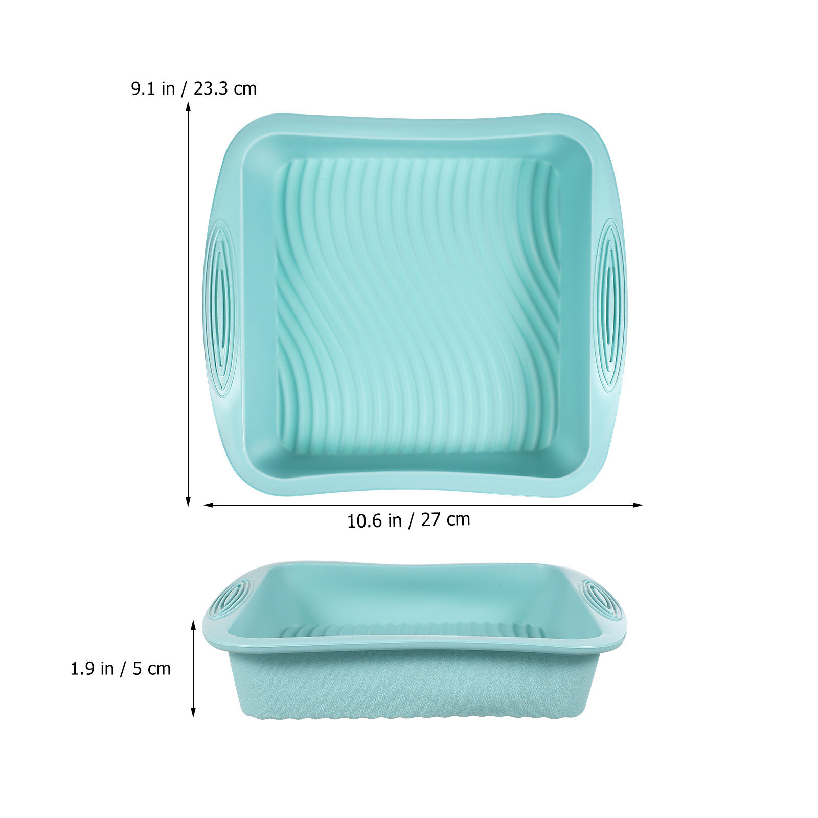 พิมพ์เค้กซิลิโคนทรงสี่เหลี่ยม  - Kitchen Baking Trays บทวิจารณ์และราคา