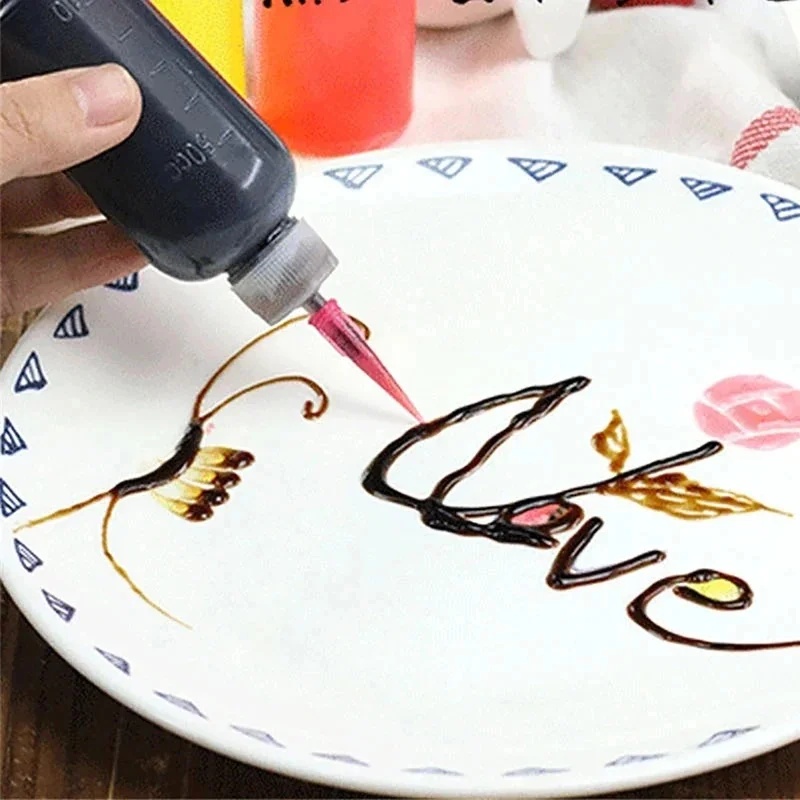 ชุดขวดบีบครีมและแยมพร้อมหัวบีบ - Kitchen Baking Drawing บทวิจารณ์และราคา