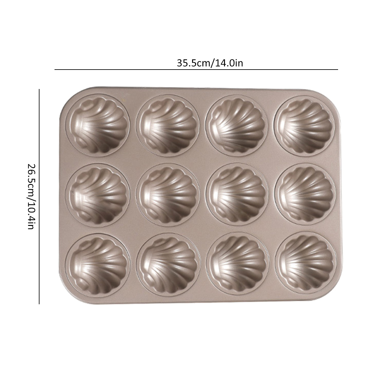 Madeleine แม่พิมพ์เชลล์รูปร่าง - Kitchen Baking Trays บทวิจารณ์และราคา