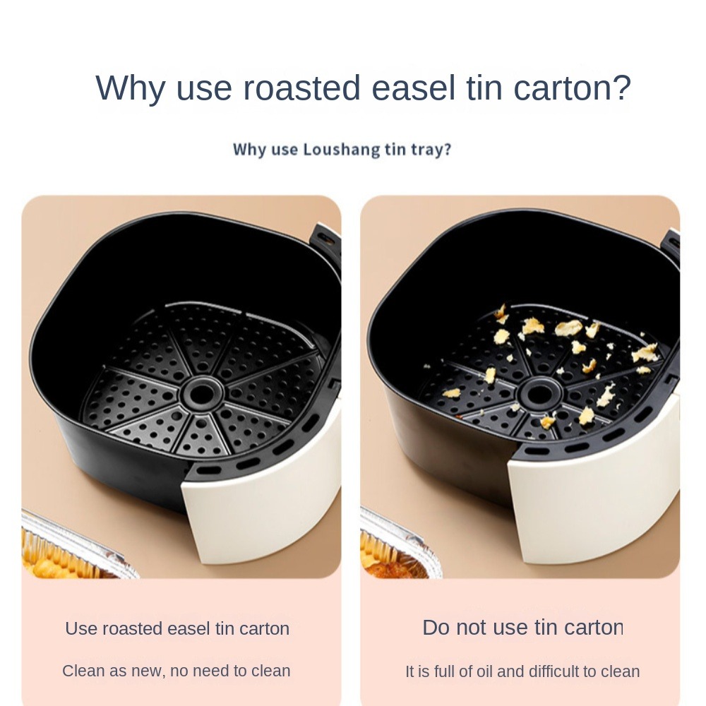 ถาดฟอยล์อลูมิเนียมสำหรับหม้อทอ - Kitchen Baking Trays บทวิจารณ์และราคา