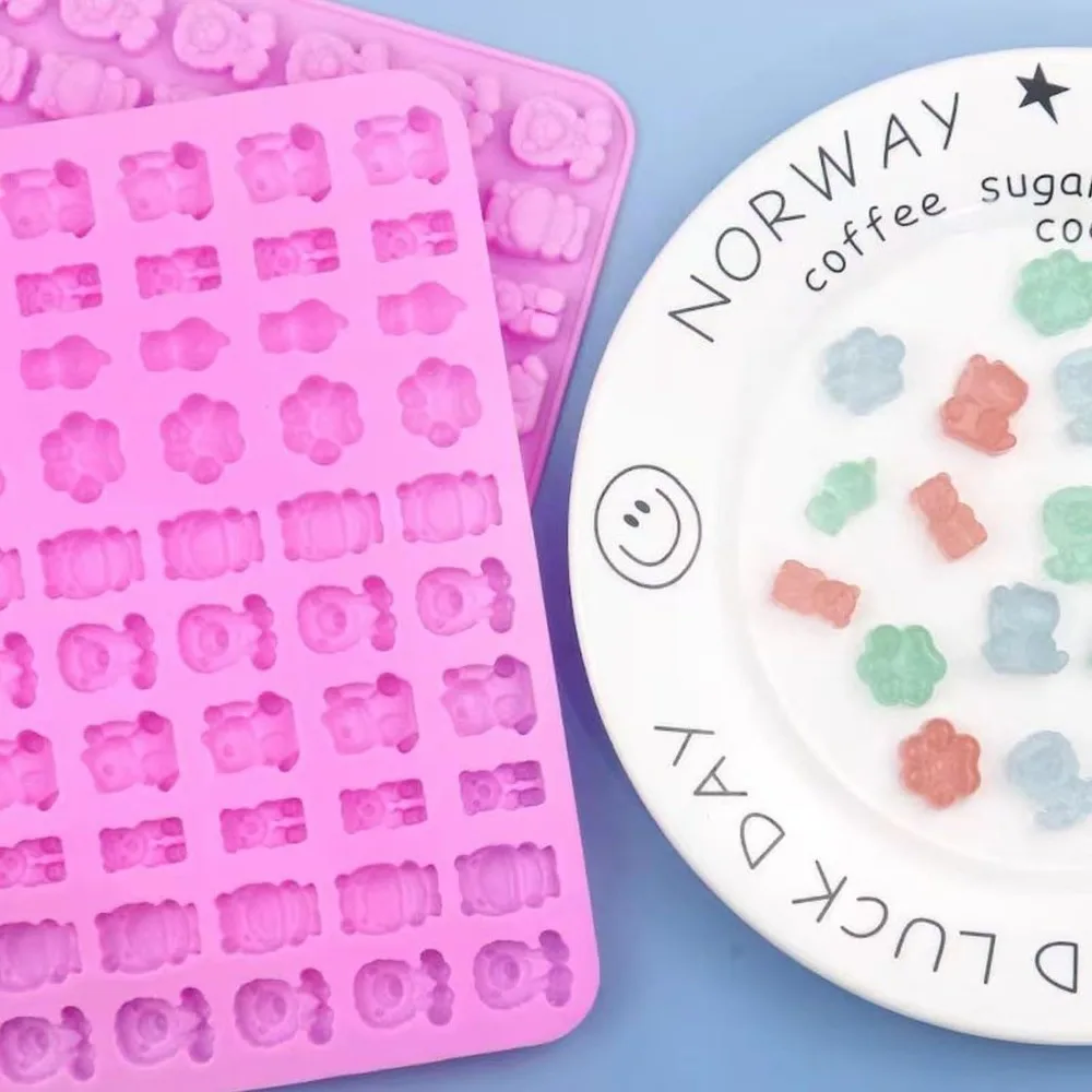 5Pcs Candyแม่พิมพ์ซิลิโคน 2 Dr - Kitchen Baking Trays บทวิจารณ์และราคา