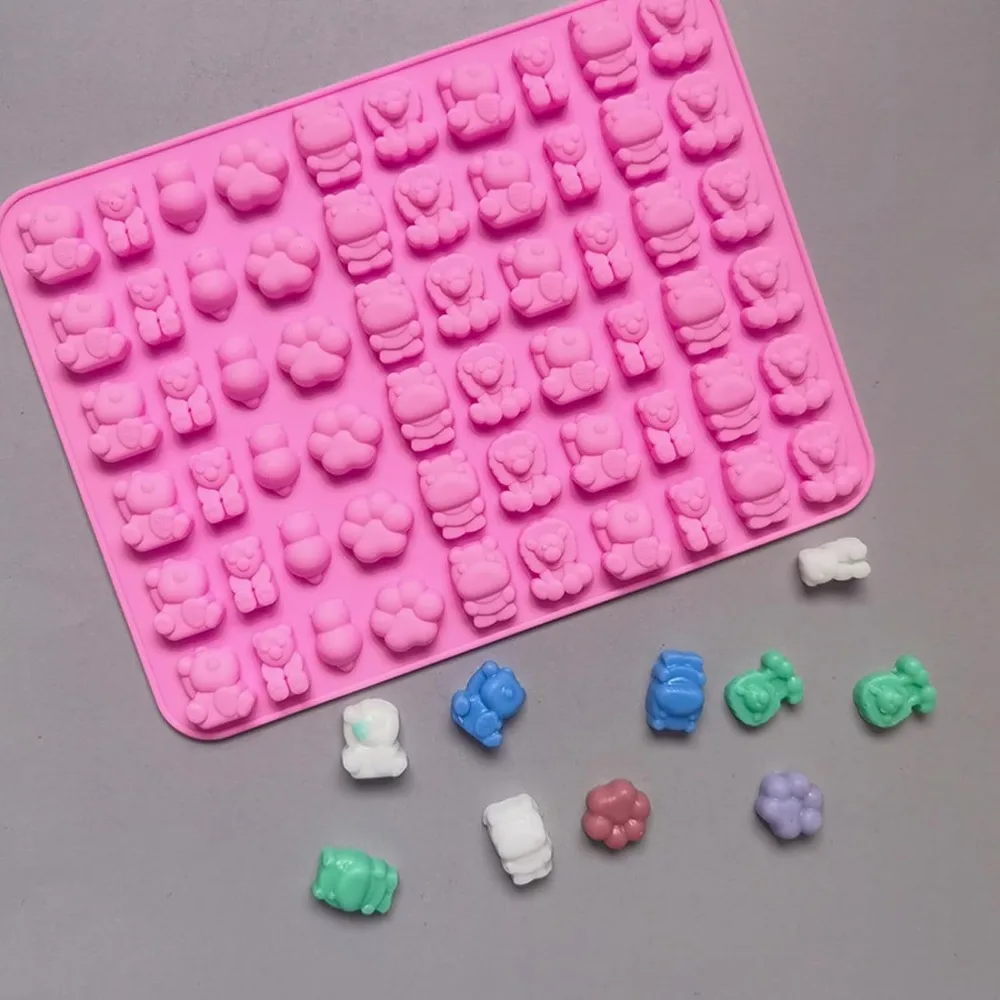 5Pcs Candyแม่พิมพ์ซิลิโคน 2 Dr - Kitchen Baking Trays บทวิจารณ์และราคา