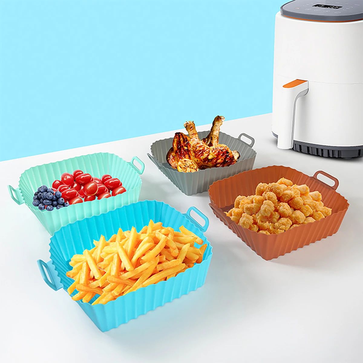 แม่พิมพ์ซิลิโคนสำหรับทอดอาหาร  - Kitchen Baking Trays บทวิจารณ์และราคา