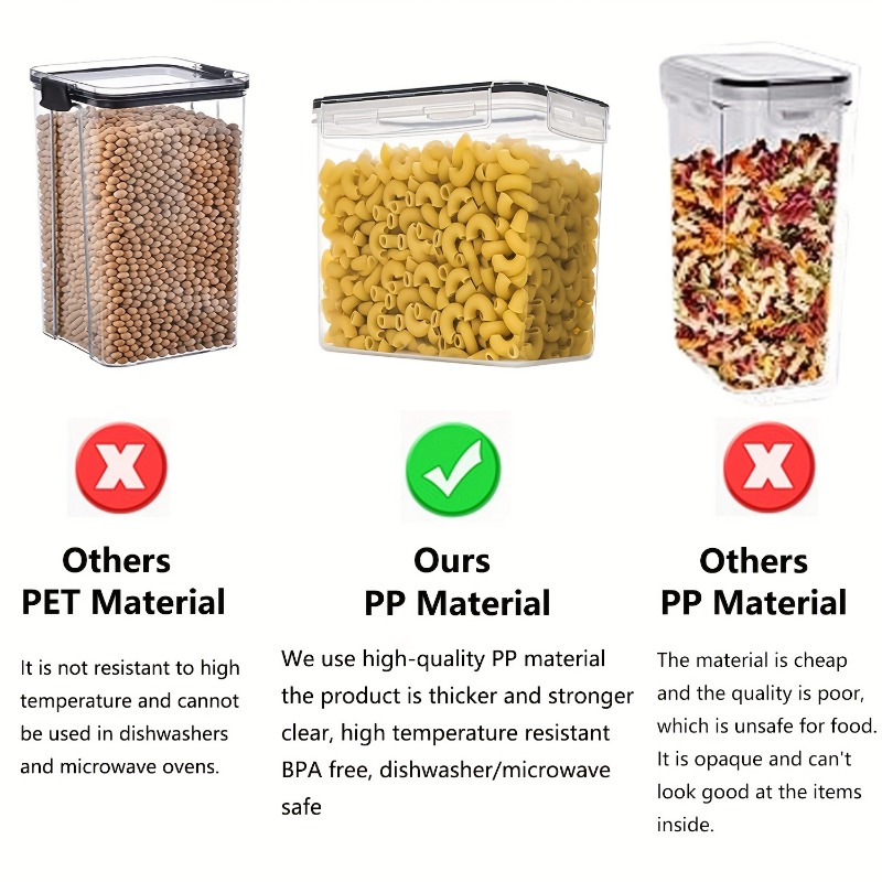 6 ชิ้น กล่องเก็บอาหารสุญญากาศ  - Kitchen Baking Pantry บทวิจารณ์และราคา